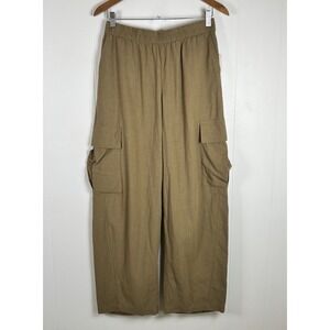 Universal Thread Women's Small Olive Relaxed Pull On Cargo Pants Cotton Rayon